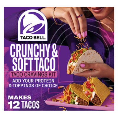 Taco Bell Crunchy & Soft Taco Dinner Kit Box - 12.77 Oz - Image 1