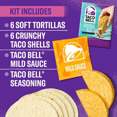 Taco Bell Crunchy & Soft Taco Cravings Kit w/ Soft Tortillas - 6 - 12.9 Oz - Image 3