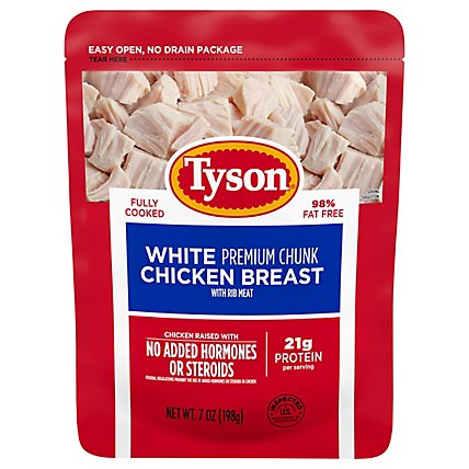 Tyson Chicken Premium Chunk White - 7 Oz - Image 1