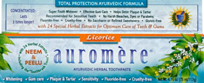 Auromere Tthpste Herbal Licorice - 4.16 Oz - Image 2