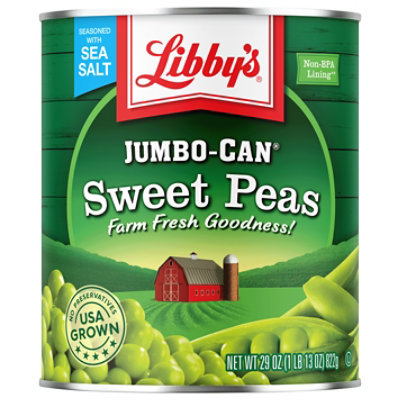 Libbys Peas Sweet Tender Young Jumbo-Can - 29 Oz - Image 3