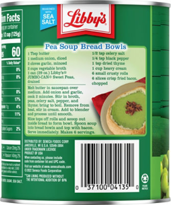 Libbys Peas Sweet Tender Young Jumbo-Can - 29 Oz - Image 6