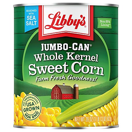 Libbys Corn Whole Kernel Sweet Jumbo-Can - 29 Oz - Image 3