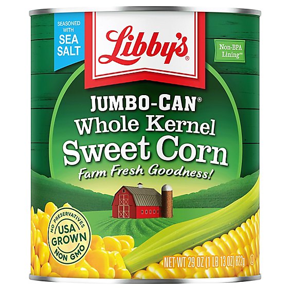 Libbys Corn Whole Kernel Sweet Jumbo-Can - 29 Oz