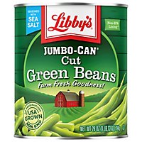 Libbys Green Beans Cut Blue Lake Jumbo-Can - 28 Oz