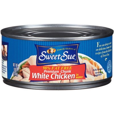 Sweet Sue Premium White Chicken Chunk in Water 98% Fat Free - 10 Oz - Image 3