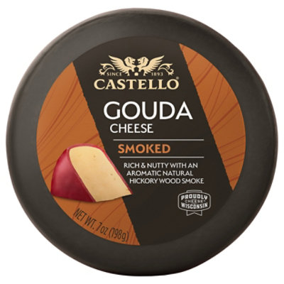 Castello Cheese Gouda Smoked Mild Round - 7 Oz