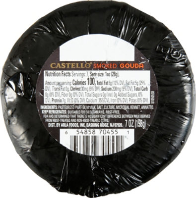 Castello Cheese Gouda Smoked Mild Round - 7 Oz - Image 6