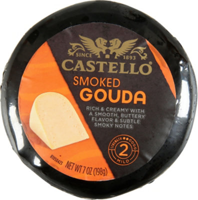 Castello Cheese Gouda Smoked Mild Round - 7 Oz - Image 2