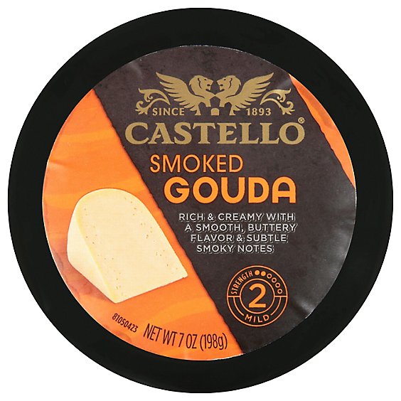 Castello Cheese Gouda Smoked Mild Round - 7 Oz