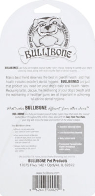 Bullibone Dog Chew Nylon Oral Care Bone Peanut Butter Small - Each - Image 3