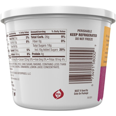 Kozy Shack Cinnamon Raisin Rice Pudding Tub - 22 Oz - Image 6