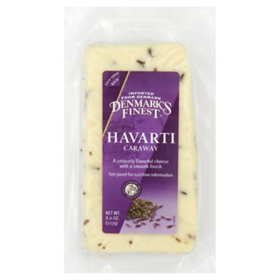 Denmarks Finest Havarti Caraway - 8 Oz