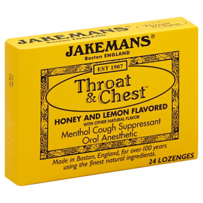 Jakemans Lozenge Thrt&Chst Hny&Lmn Mnthl - 24 Count - Image 1