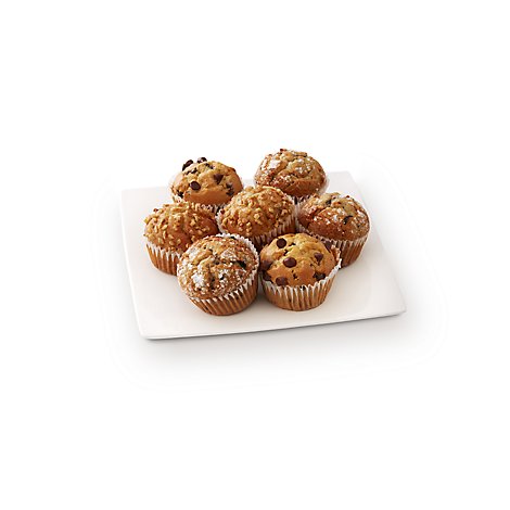 Fresh Baked Banana Nut Chocolate Chip Blueberry Muffins - 7 Count