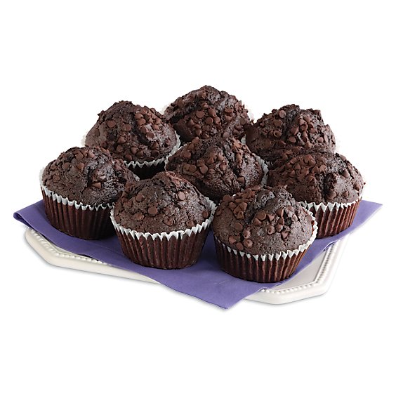 Bakery Muffins Double Chocolate 7 Count - Each