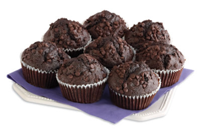 Bakery Muffins Double Chocolate 7 Count - Each