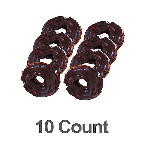 Bakery Donut Old Fashion Chocolate 10 Count - Each