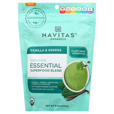 Navitas Essential Blend Vanilla & Greens - 8.4 Oz - Image 1