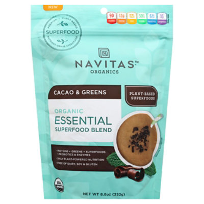 Navitas Essential Blend Cacao & Greens - 8.8 Oz