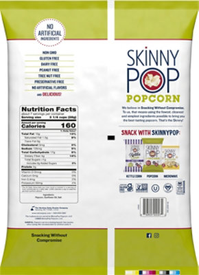 SkinnyPop Original Popcorn Sharing Size Bag - 6.7 Oz - Image 6