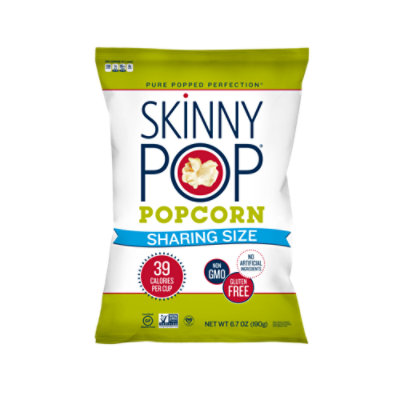 SkinnyPop Original Popcorn Sharing Size Bag - 6.7 Oz