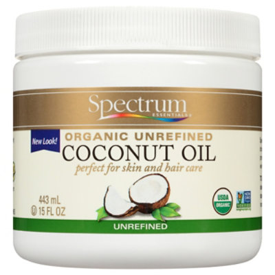 Spectrum  Oil Coconut Unrefnd Org - 15 Oz - Image 3