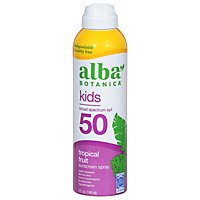 Alba Botanica Sunscreen Tropical Fruit Kids Clear Spray Broad Spectrum SPF 50 - 6 Fl. Oz. - Image 3