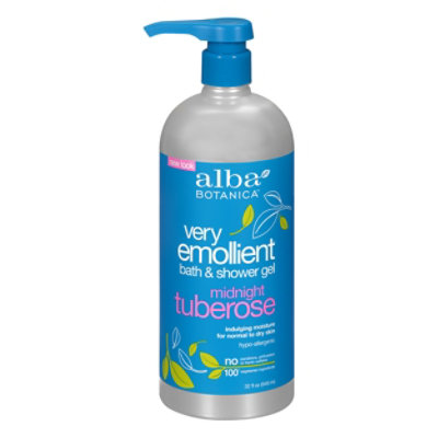 Alba Botanica Midnight Tuberose Bath & Shower Gel - 32 Oz