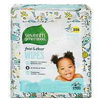 Seventh Generation Baby Wipes Thick & Strong Free & Clear Refill - 256 Count - Image 3