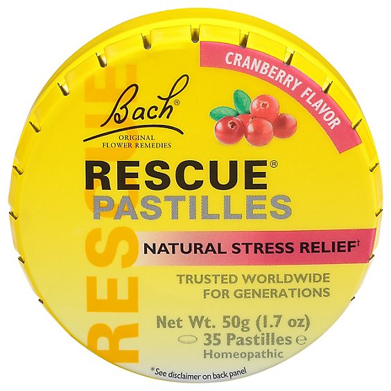 Bach Rescue Pastilles Cranberry - 50 Gram