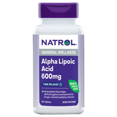 Natrol Alpha Lipoic Acid 600mg - 45 Count - Image 2