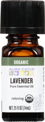 Aura Cacia Ess Oil Org Lavender - 0.25 Oz - Image 2