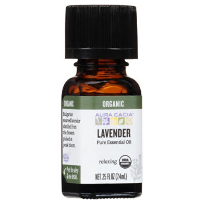 Aura Cacia Ess Oil Org Lavender - 0.25 Oz - Image 1