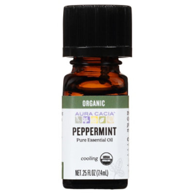 Aura Cacia Essential Oil Organic Peppermint - 0.25 Oz - Image 3