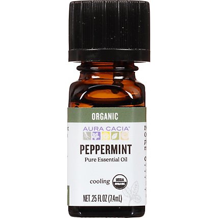 Aura Cacia Essential Oil Organic Peppermint - 0.25 Oz - Image 2
