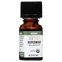 Aura Cacia Essential Oil Organic Peppermint - 0.25 Oz - Image 1