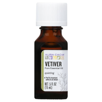 Aura Cacia Essential Oil Vetiver - 0.5 Oz