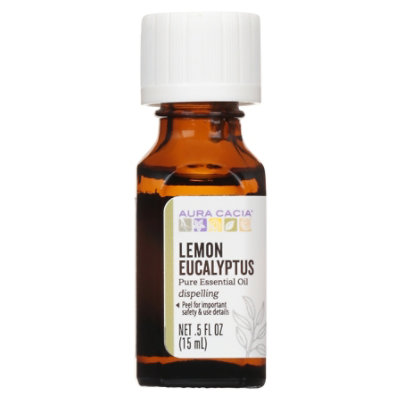 Aura Cacia Lemon Eucalyptus Awakening Essential Oil - .5 Fl. Oz.