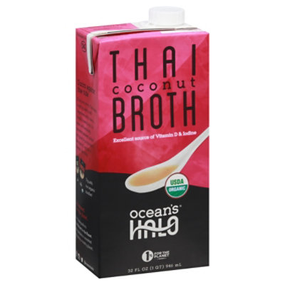 Oceans Halo Broth Organic Thai Coconut - 32 Fl. Oz.