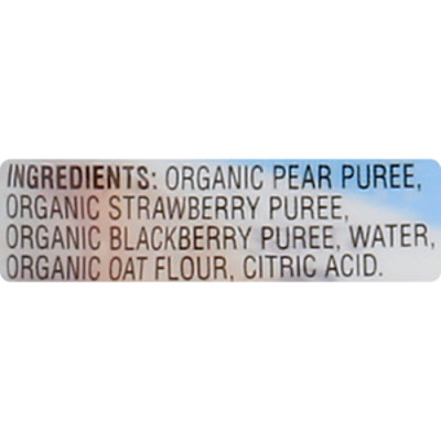 O Organics Organic Baby Food Stage 2 Berries Pear & Oats - 4 Oz - Image 3