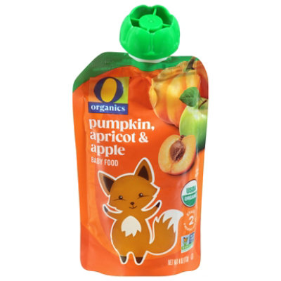O Organics Organic Baby Food Stage 2 Pumpkin & Apricot - 4 Oz