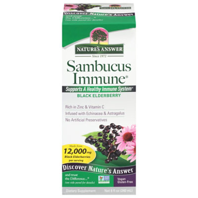 Natures A Sambucus Blk Eldbry Immun - 8 Oz