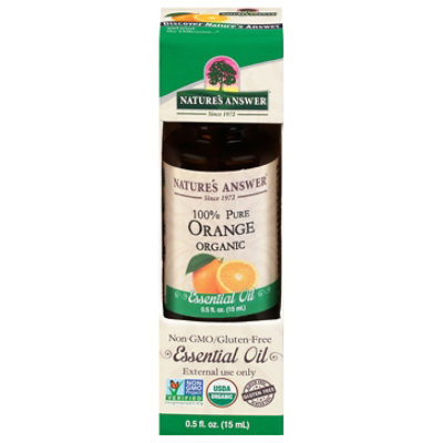 Natures A Essential Oil Orange Org - 0.5 Oz