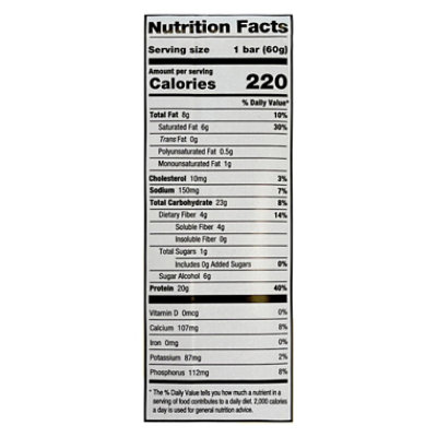 Oh Yeah! Protein Bar One 1g Sugar Lemon Cake - 2.12 Oz - Image 4