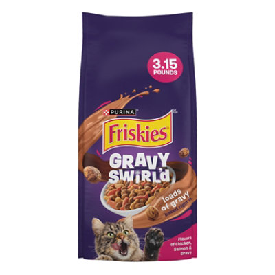 Friskies Cat Food Dry Gravy Swirlers Gravy Chicken Salmon 3.15