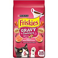 Friskies Cat Food Dry Gravy Swirlers Gravy Chicken & Salmon - 3.15 Lb - Image 1