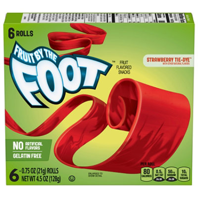 Betty Crocker Fruit By The Foot Fruit Flavored Snacks Strawberry 6 Count - 4.5 Oz