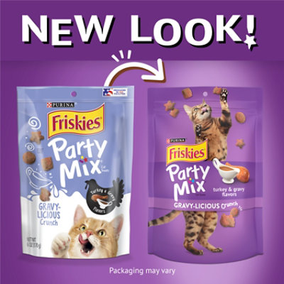 Purina Friskies Party Mix Turkey And Gravy Cat Treats - 6 Oz - Image 2