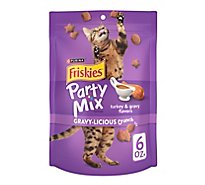 Purina Friskies Party Mix Turkey And Gravy Cat Treats - 6 Oz
